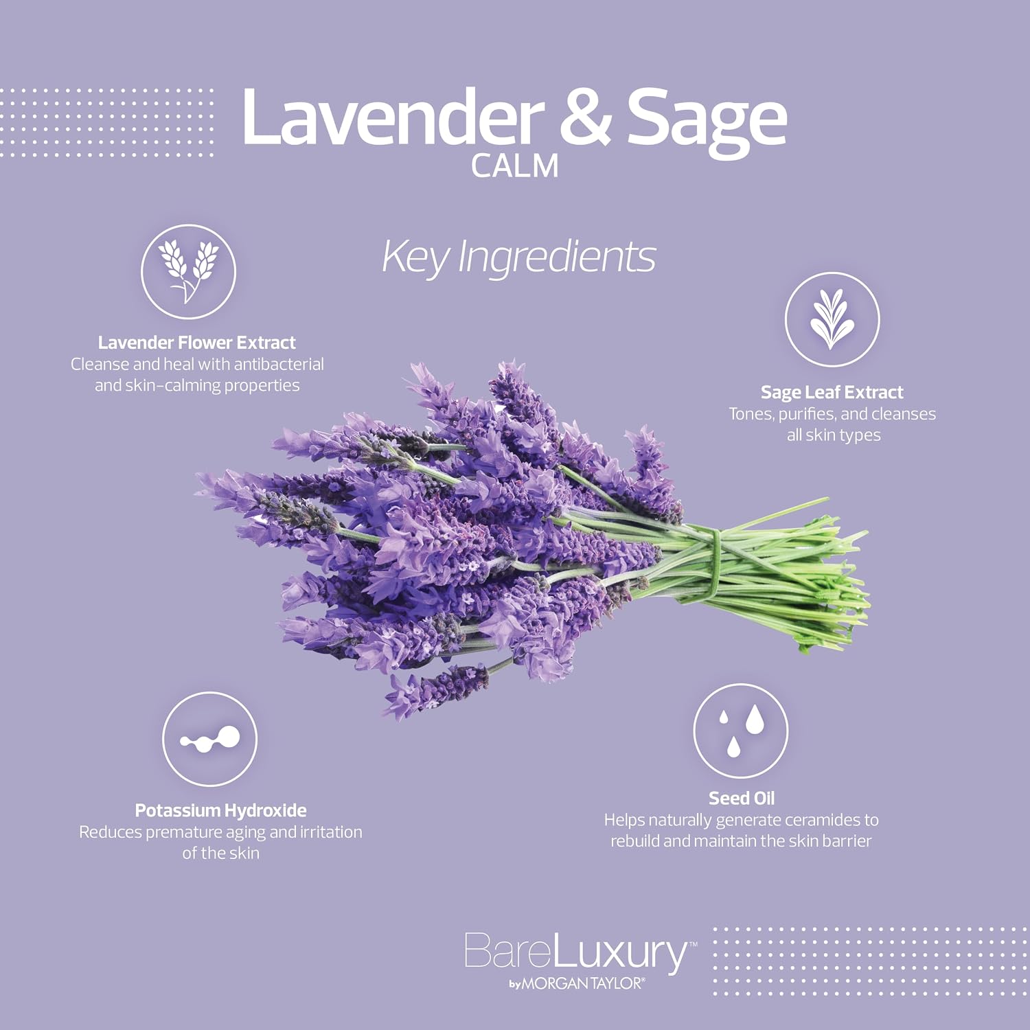 Morgan Taylor BareLuxury Calm Lavender & Sage 4PK