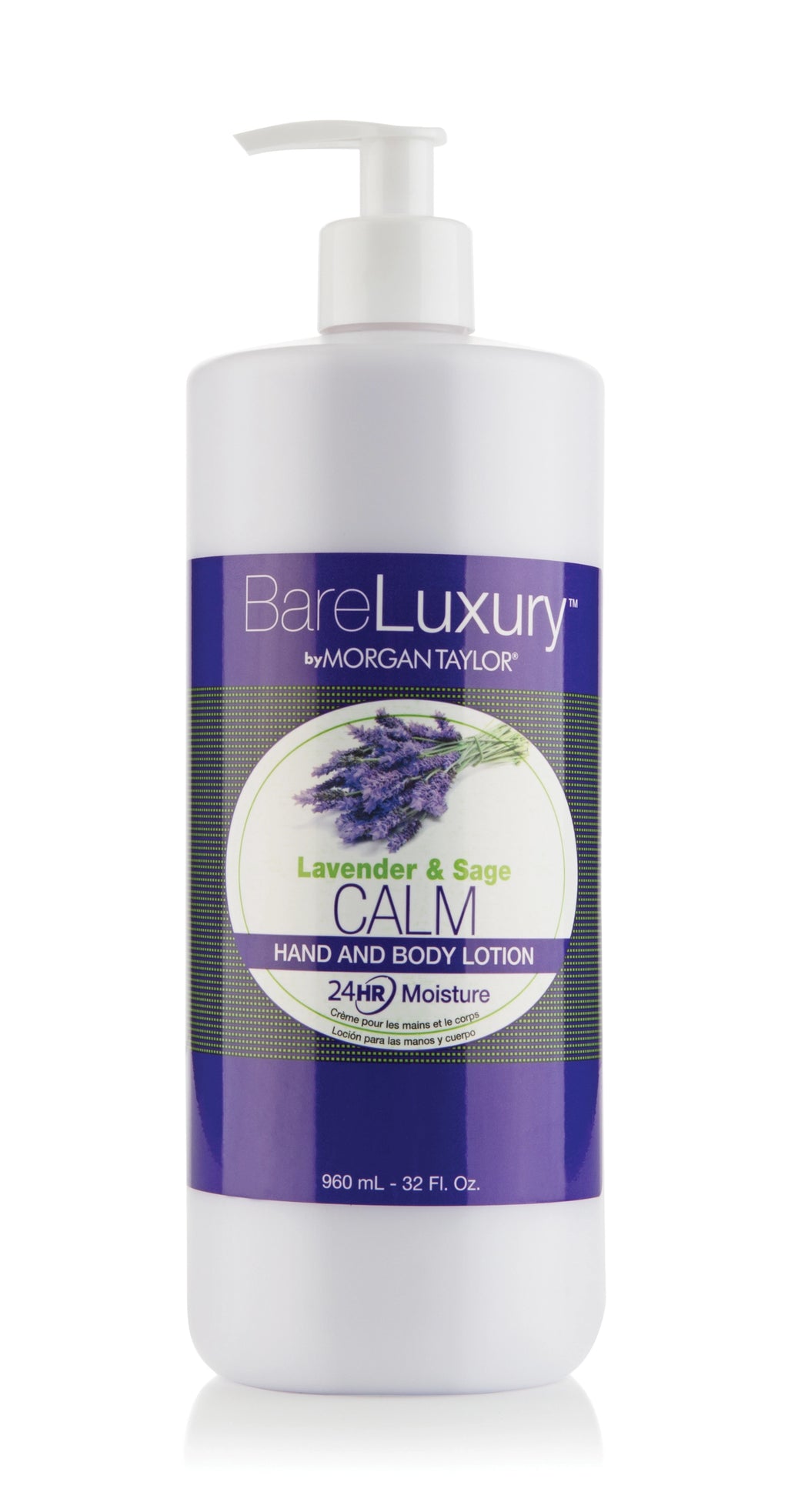 Morgan Taylor BareLuxury Calm Lavender & Sage Lotion, 32oz