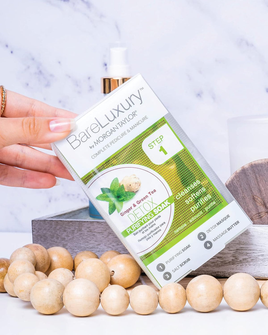 Morgan Taylor BareLuxury Detox Ginger & Green Tea 4PK