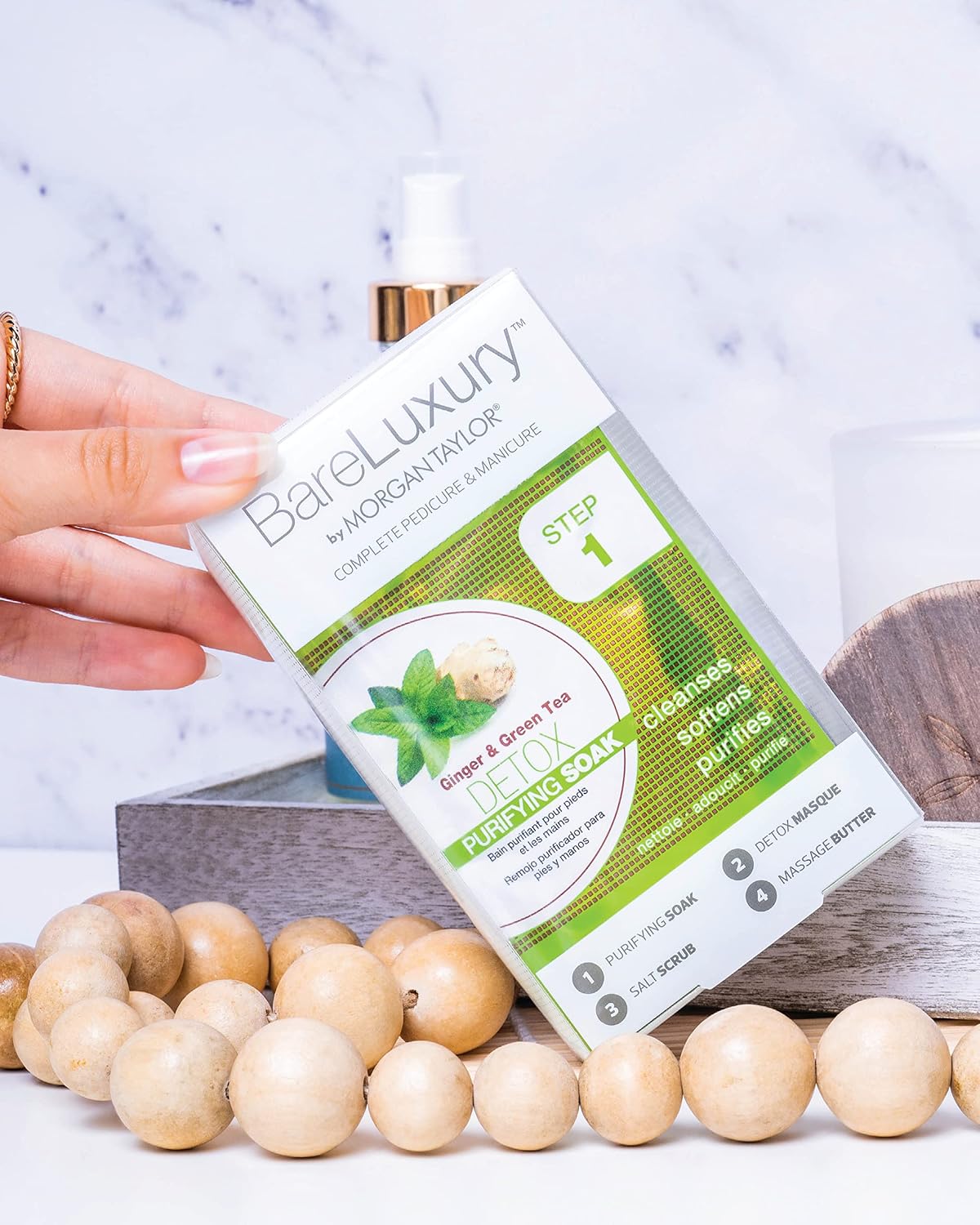 Morgan Taylor BareLuxury Detox Ginger & Green Tea 4PK