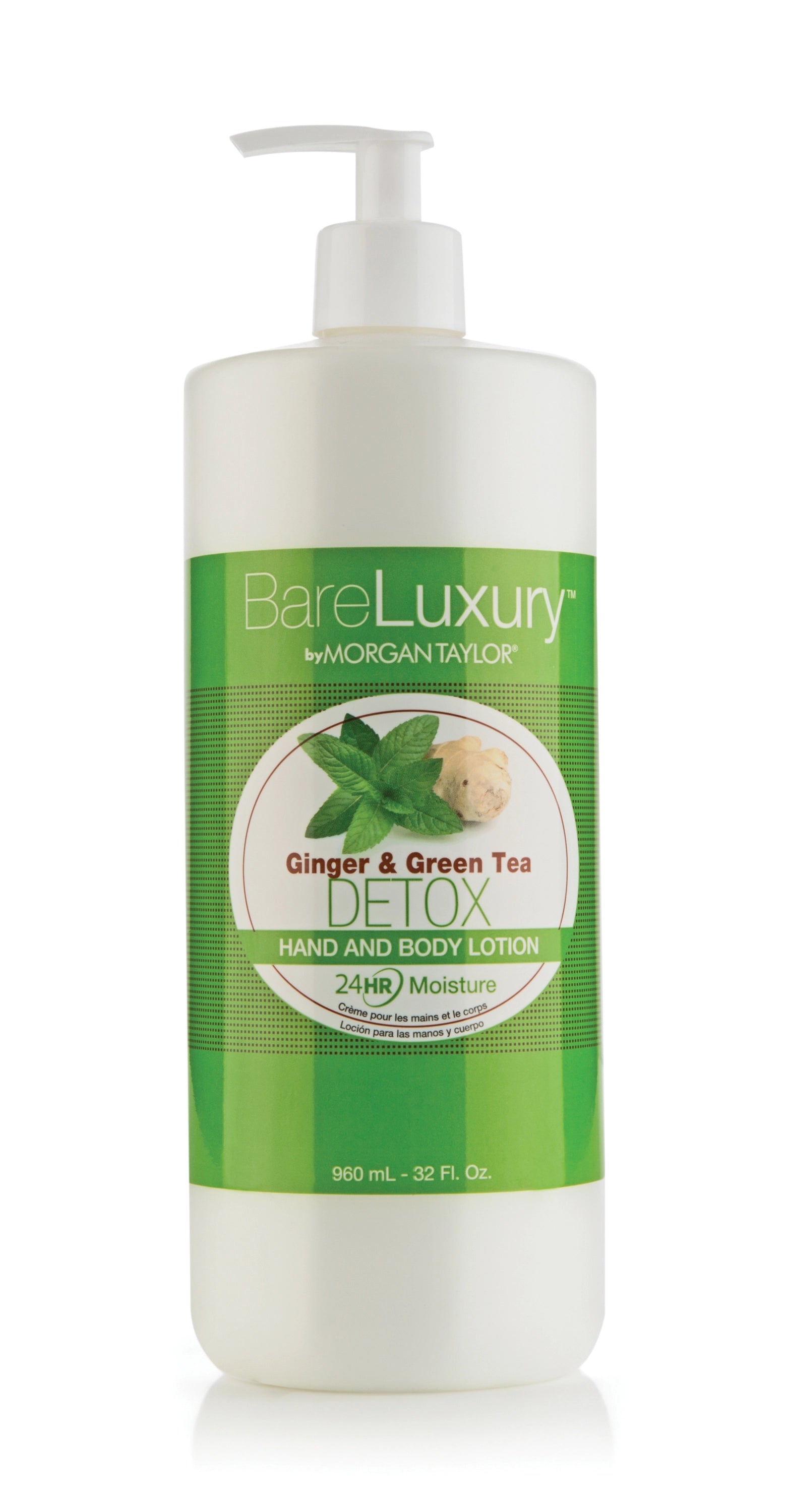 Morgan Taylor BareLuxury Detox Ginger & Green Tea Lotion, 32oz