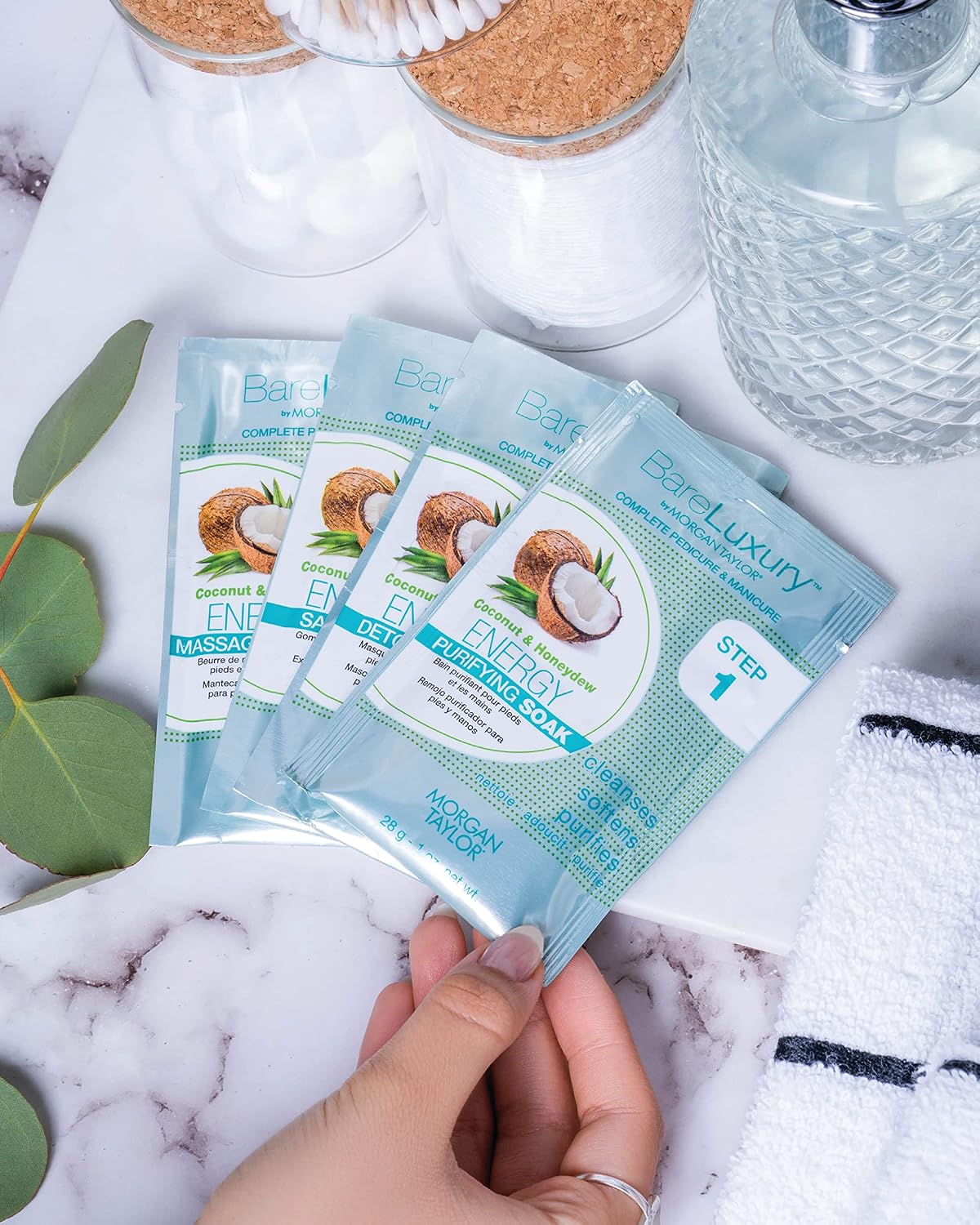 Morgan Taylor BareLuxury Energy Coconut & Honeydew 4PK