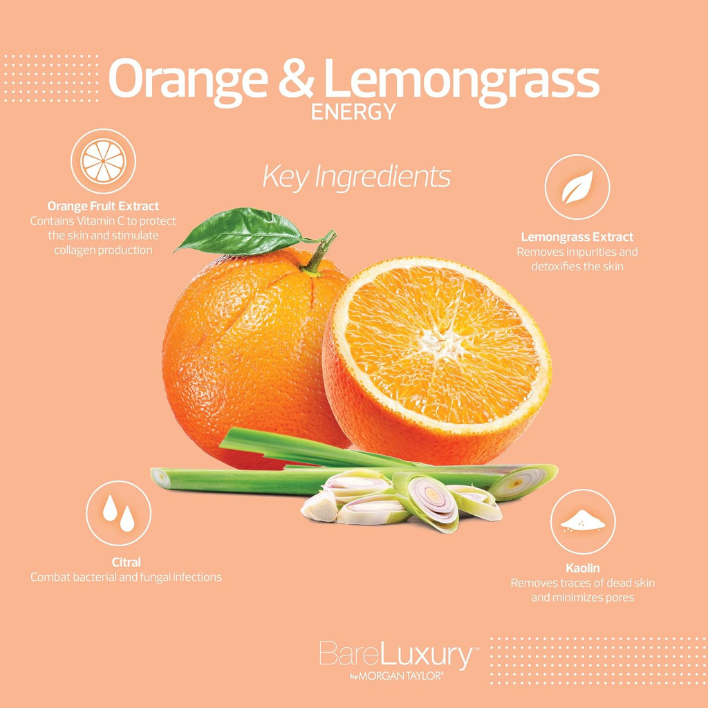 Morgan Taylor BareLuxury Energy Orange & Lemongrass 4PK