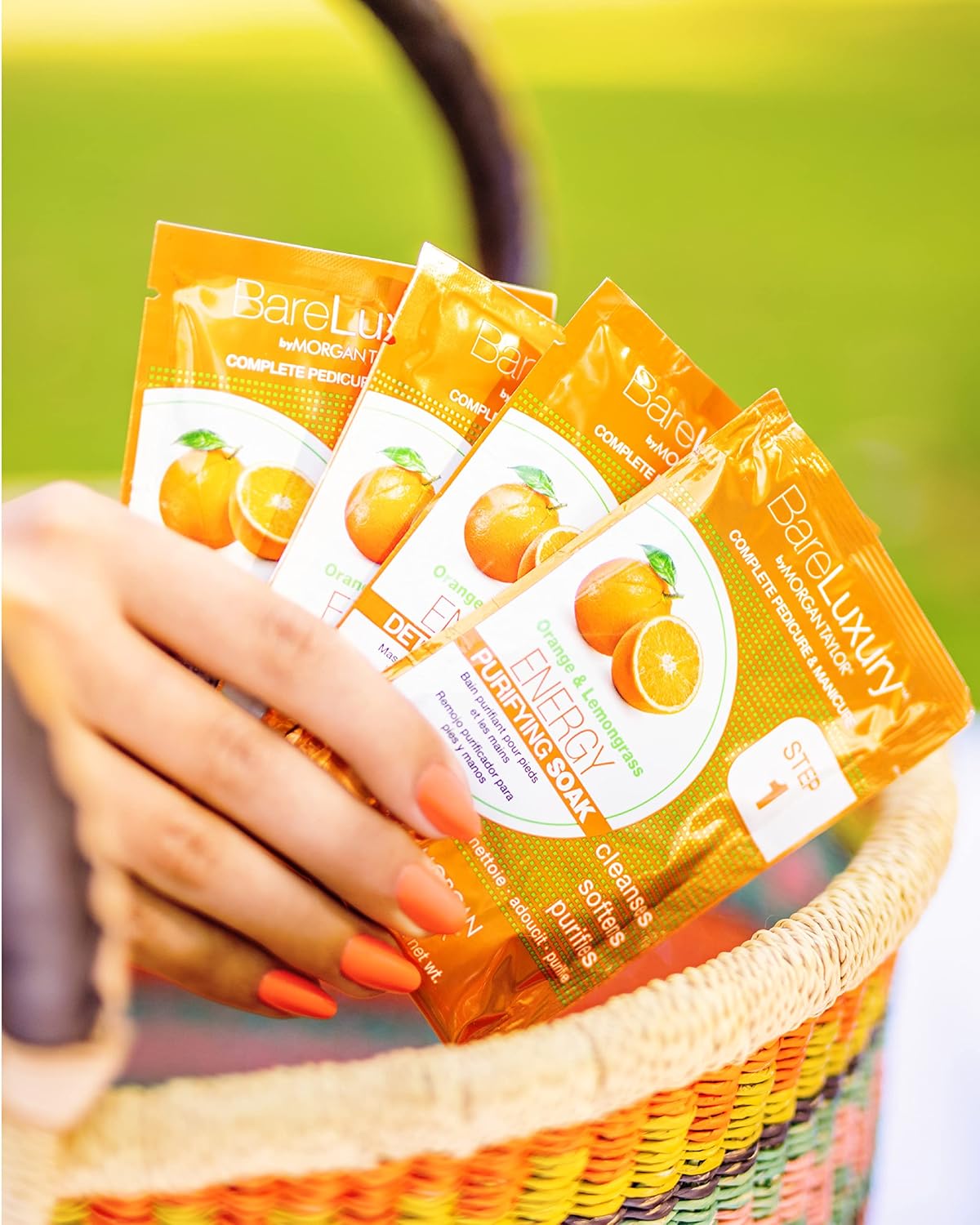 Morgan Taylor BareLuxury Energy Orange & Lemongrass 4PK