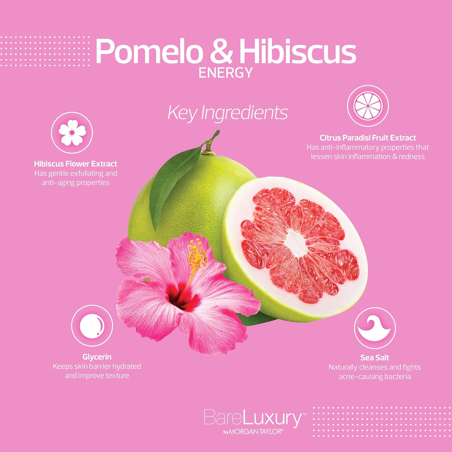 Morgan Taylor BareLuxury Energy Pomelo & Hibiscus 4PK