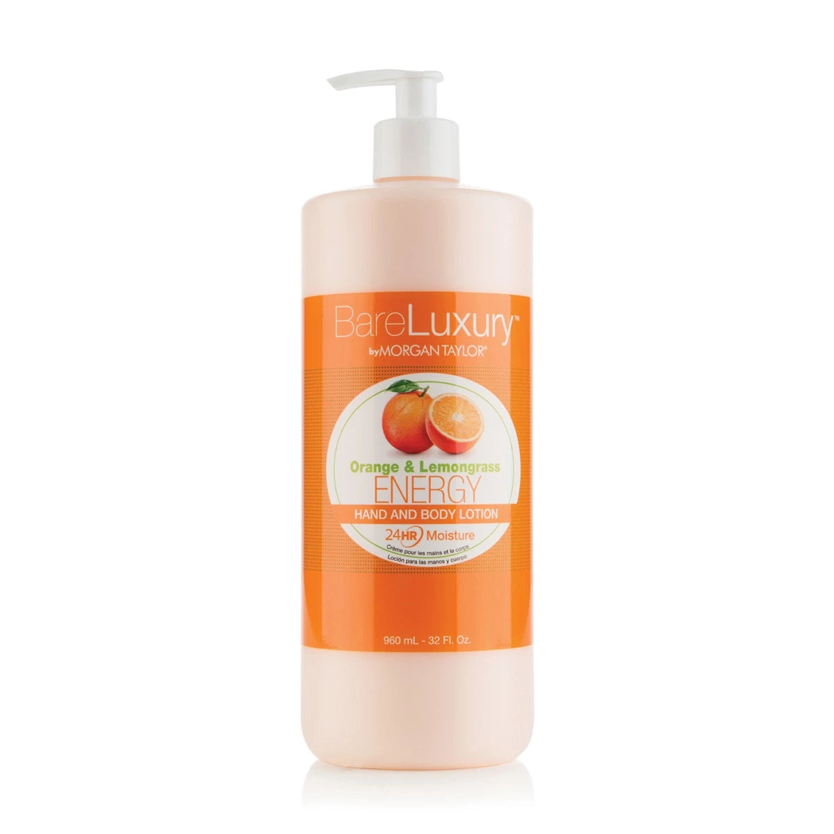 Morgan Taylor BareLuxury Energy Orange & Lemongrass Lotion, 32oz