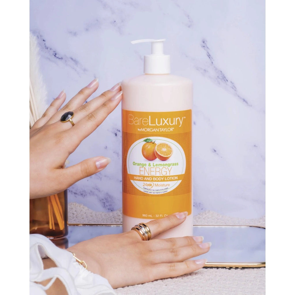Morgan Taylor BareLuxury Energy Orange & Lemongrass Lotion, 32oz