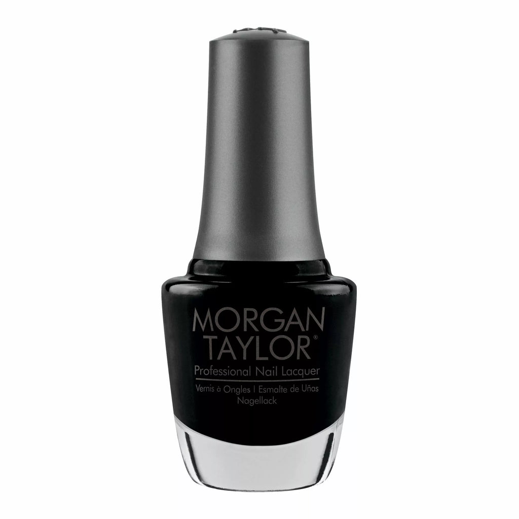 Morgan Taylor Nail Lacquer Black Shadow, 0.5 oz