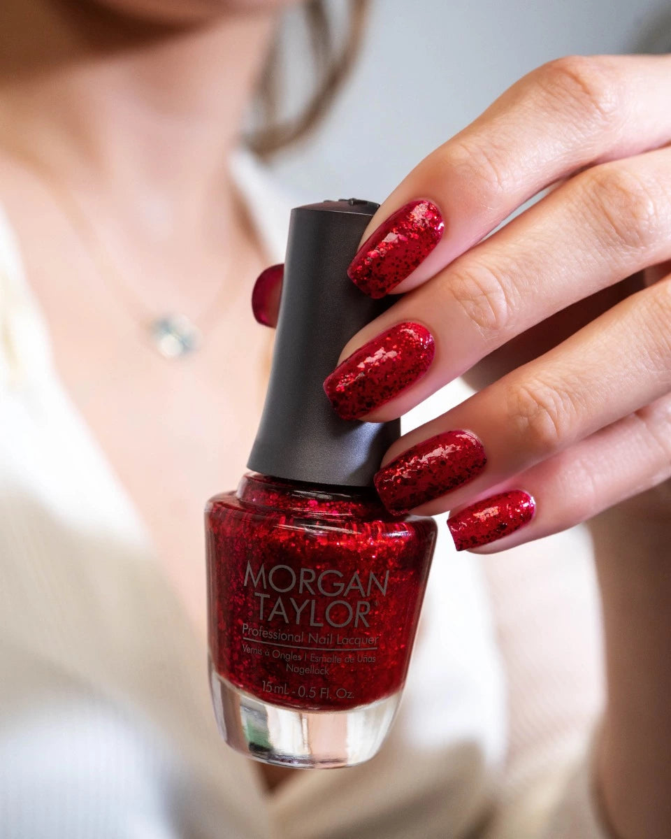 Morgan Taylor Rare As Rubies Peel-Off Glitter, 0.5 oz